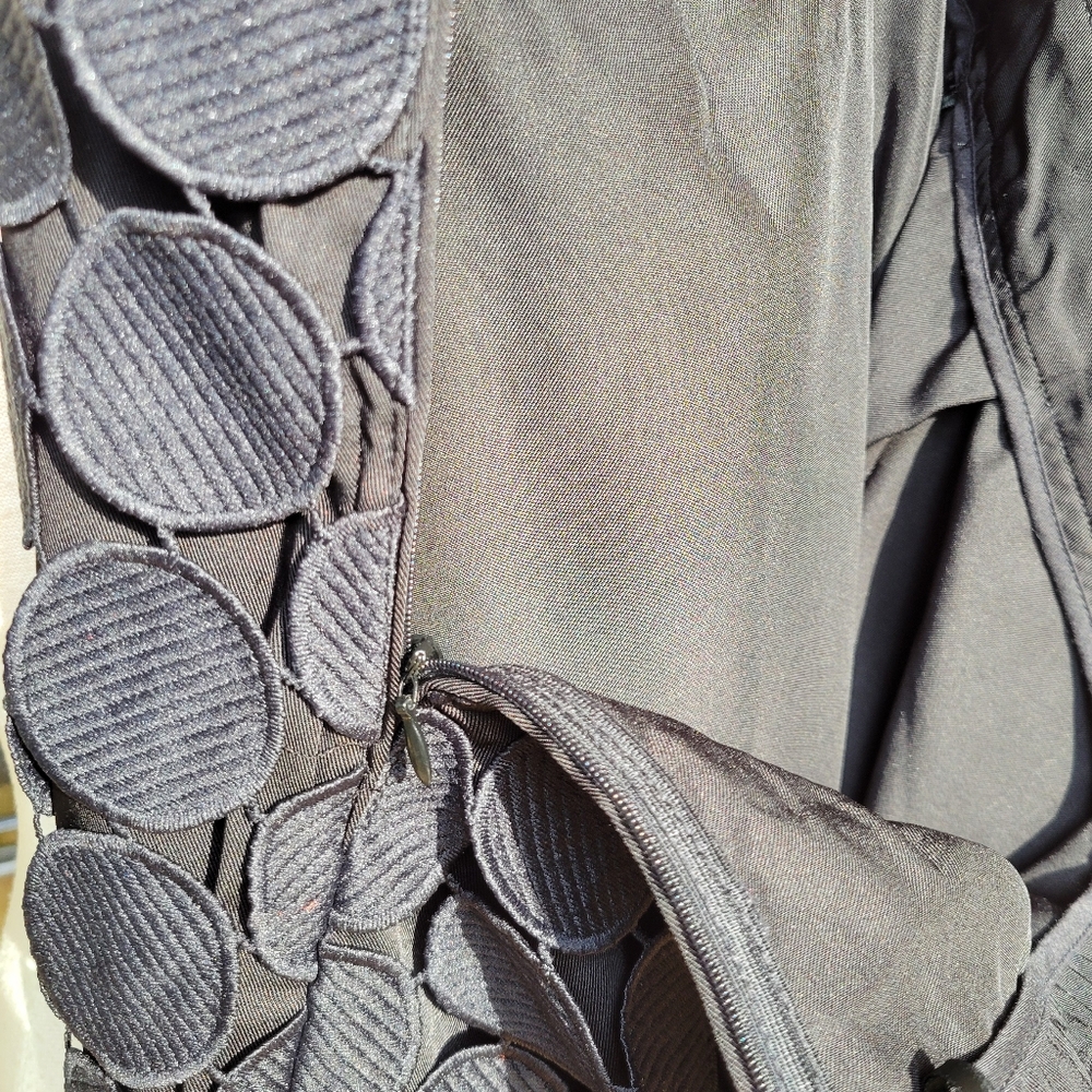 NWT Commense Laser Cut Circle Layered Fringe Pencil Skirt Size XL - Picture 6 of 9